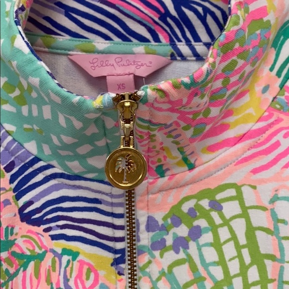 Like New Lilly Pulitzer cotton zip up - Picture 4 of 8
